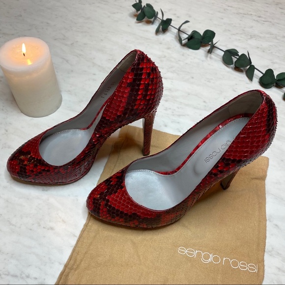 Sergio Rossi Python Heel - Picture 2 of 10